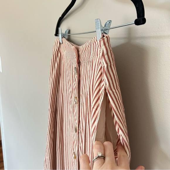 Madewell Striped Button-Down Midi Skirt - Picture 7 of 9